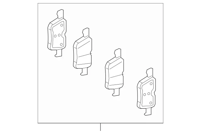 4207803 - Brake System: Disk Brake Pad for Mercedes-Benz: C43 AMG, C450 AMG, GLC300, GLC43 AMG Image