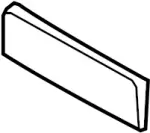 96210JL10A - Body: License Bracket for INFINITI: G37, Q60 Image