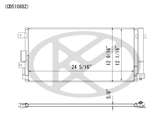 CD510882 - Air Conditioning &amp; Heat: Koyorad A/C Condenser for Koyo Image