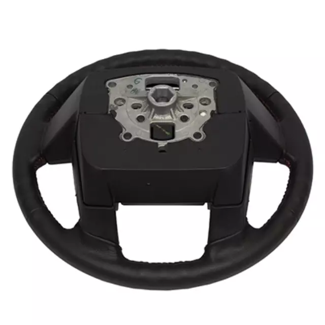 2012-2013 Ford F150 Black Steering Wheel w/ Sync Radio Buttons Red Stitching OEM - Ford (CL3Z-3600-DB)