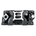 75013 - : Performer RPM AIR-Gap Small Block Chevy Black Intake Manifold for Edelbrock Image