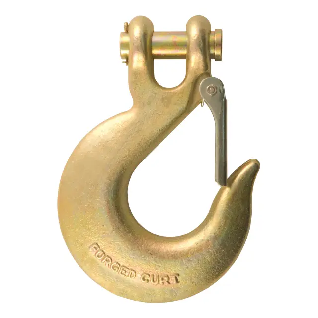 81920 - : 5/8" Safety Latch Clevis Hook (65,000 lbs, 3/4" Pin) for CURT Image