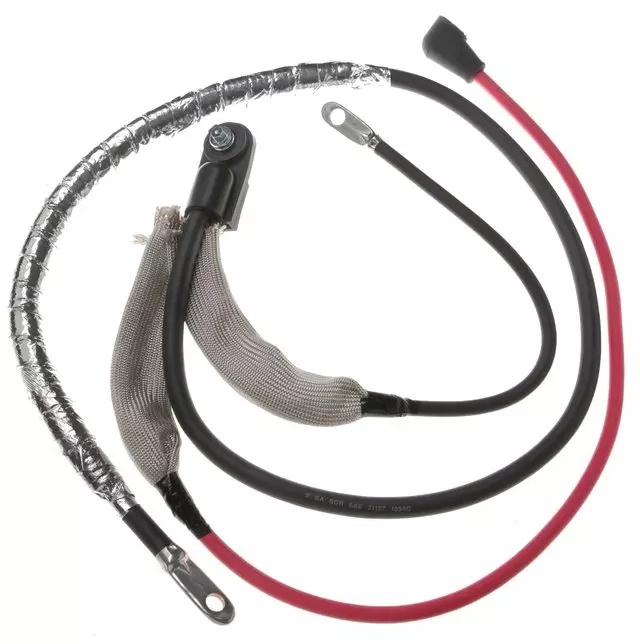 88865090 - : 2 Gauge Positive Side Terminal Battery Cable with Auxiliary Leads for GM Image