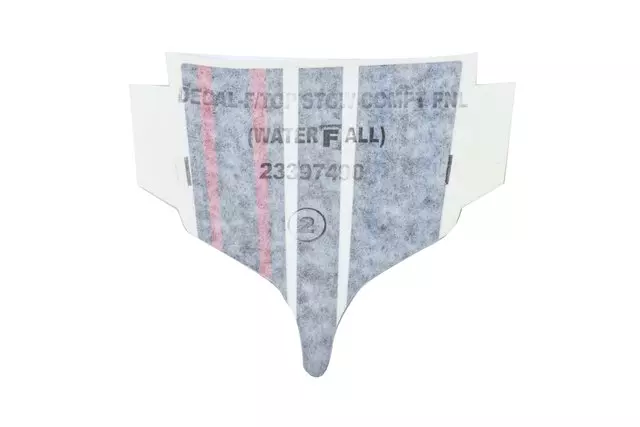 23397490 - : Folding Top Stowage Compartment Panel Crossed-Flags Waterfall Decal for Chevrolet: Corvette Image