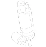 2318660021 - Windshield Washer, Emergency Equipmt: Centrifugal Pump for Mercedes-Benz: Maybach S550, Maybach S560, Maybach S600, Maybach S650, Metris, S450, S550, S550e, S560, S600, S63 AMG, S65 AMG, SL400, SL450, SL550, SL63 AMG, SL65 AMG Image