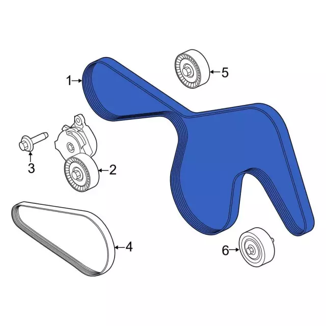 ML3Z8620H - : Serpentine Belt for Ford: F-150 Image