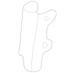 2107200037 - Front Doors: Hinge for Mercedes-Benz: CLK430, E420, E430, SLK230, SLK320 Image