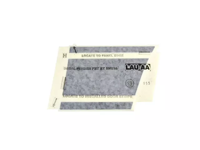 5NU38LAUAA - : Front Fender Decal, Right for Mopar Image