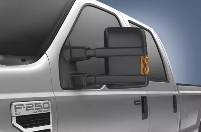 8C3Z17683AC - Body: Manual Telescoping Trailer Tow Mirrors - Left for Ford: F-250 Super Duty, F-350 Super Duty, F-450 Super Duty Image