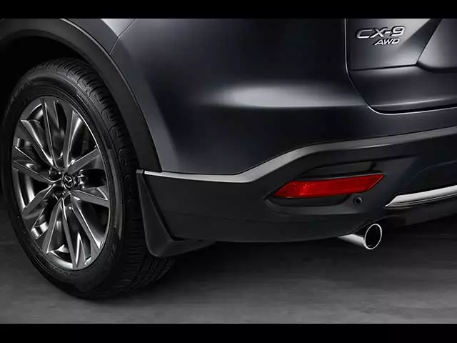 8HN29 - Exterior: Splash Guards - Black Finish - Rear Pair for Mazda: CX-9 Image