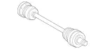 2103500602 - : Rear Axle Shaft for Mercedes-Benz: 260E, 300CE, 300D, 300E, 300SL, 300TD, 300TE Image