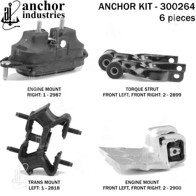 300264 - Engines &amp; Components: Anchor Engine Mount Kit for Anchor Image