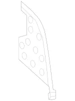 2176803325 - Body: Inner Quarter Panel Insulation for Mercedes-Benz Image