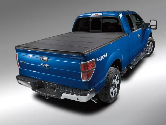 V9L3Z99501A42HA - Exterior: Tonneau Cover - Hard Folding 5.5 Bed for Ford: F-150 Image