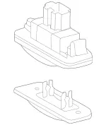 203820075664 - : License Plate Lamp for Mercedes-Benz: 180C, C230, C320 Image