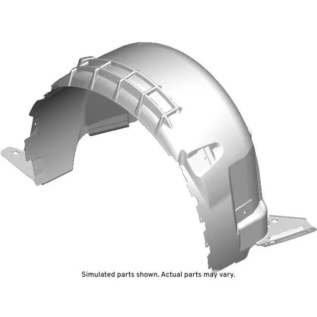 23208846 - : Rear Driver Side Wheelhouse Liner with Nuts for Chevrolet: Corvette Image