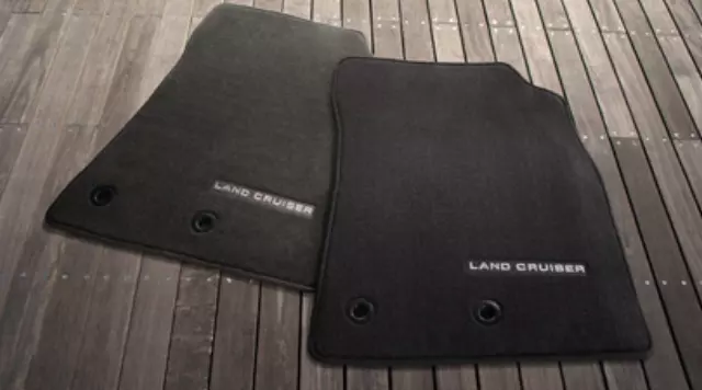 PT2066013022 - Interior: Landcruiser Floor Mats Black for Toyota: Land Cruiser Image
