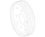 6422020310 - : Pulley for Mercedes-Benz: Sprinter 2500, Sprinter 3500, Sprinter 3500XD, Sprinter 4500 Image