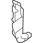 AG1Z5402345AB - Body: Cowl Trim for Ford: Police Interceptor Sedan, Special Service Police Sedan, Taurus Image