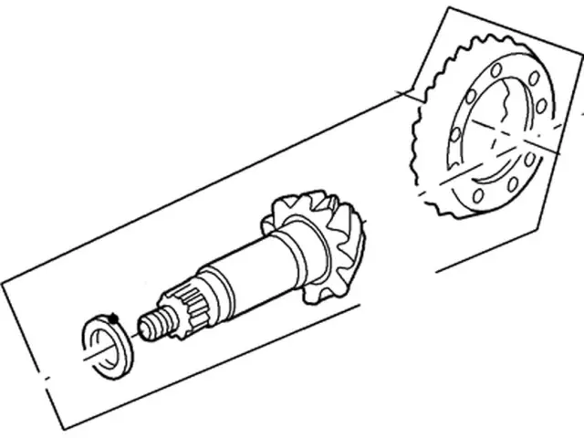 8L5Z4209H - Universals &amp; Rear Axle: Ring &amp; Pinion for Ford: Aerostar, Bronco II, Ranger Image
