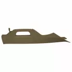 BC3Z2503598AA - : 2011-2016 Ford F250 F350 Super Duty Passenger A Pillar Handle Adobe Tan OEM NEW for Ford: F-250 Super Duty, F-350 Super Duty, F-450 Super Duty Image