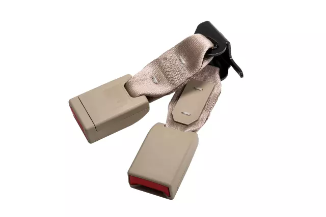 Light Neutral Rear Seat Belt with Buckle - GM (19331757)