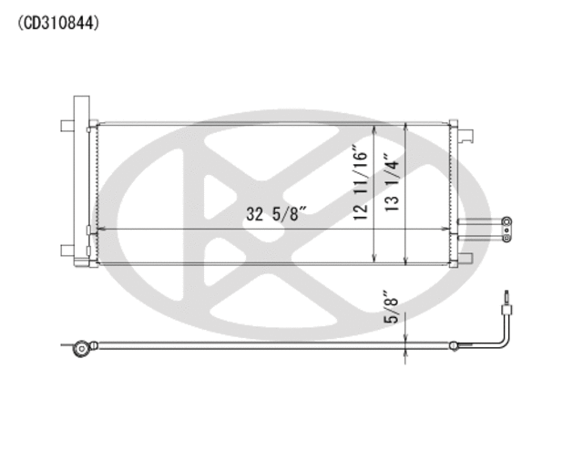 CD310844 - : Koyorad A/C Condenser for Koyo Image