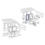 F2UZ15257A22F - Body: Glass Assembly for Ford: E-150, E-150 Club Wagon, E-150 Econoline, E-150 Econoline Club Wagon, E-250, E-250 Econoline, E-350 Club Wagon, E-350 Econoline, E-350 Econoline Club Wagon, E-350 Super Duty, E-450 Econoline Super Duty, E-450 Super Duty, Econoline Super Duty Image