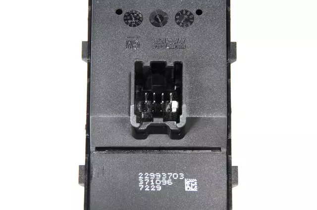 Jet Black Front Driver Side Door Window and Multi-Function Switch - GM (22993703)