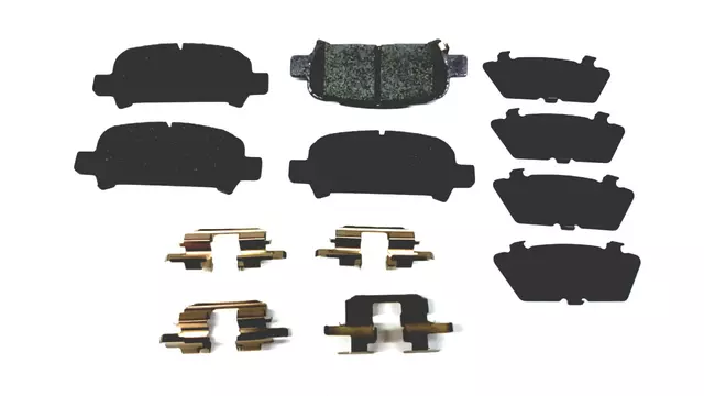 REAR BRAKE PAD SET W/HARDWARE & SHIMS - Subaru (26696AE020)