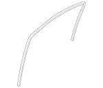 1647250425 - : Window Guide Rail for Mercedes-Benz: GL320, GL550, ML320, ML350, ML450, ML500, ML550, ML63 AMG Image