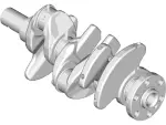 H6BZ6303B - : Crankshaft for Ford: EcoSport, Fiesta, Focus Image
