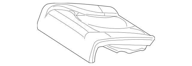 2169200150 - Rear Seat Bench: Padding for Mercedes-Benz: CL550, CL600, CL63 AMG, CL65 AMG Image image