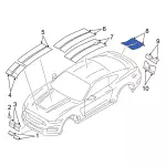KR3Z6320000GA - Body: Stripe Tape for Ford: Mustang Image