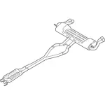 HS7Z5230A - Exhaust: Muffler &amp; Pipe for Ford: Fusion Image