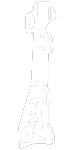 164880001464 - Attachment Parts: Holder for Mercedes-Benz: GL320, GL550, ML320, ML350, ML450, ML500, ML550, ML63 AMG Image