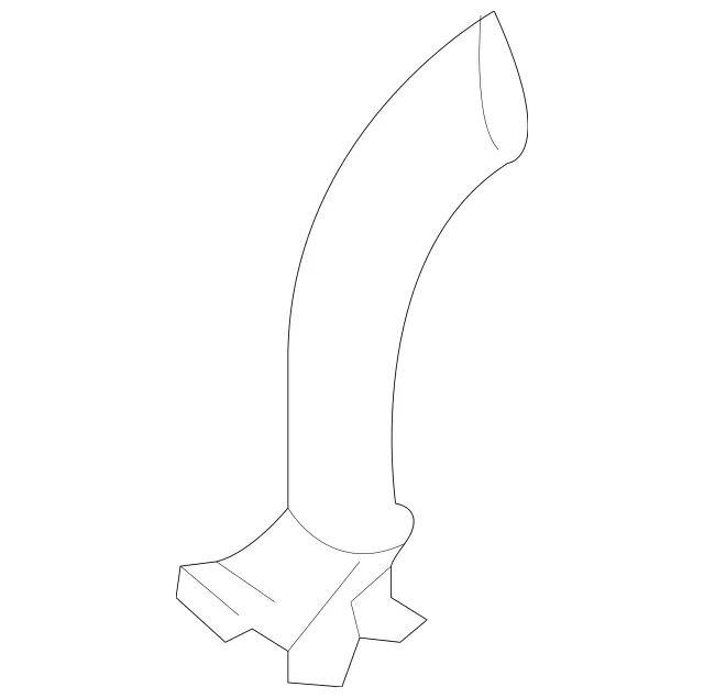 2115280809 - Chassis Sheet Metal/Air Intake: Pipe Piece for Mercedes-Benz: CLS500, CLS55 AMG, CLS550, CLS63 AMG, E500, E55 AMG Image image