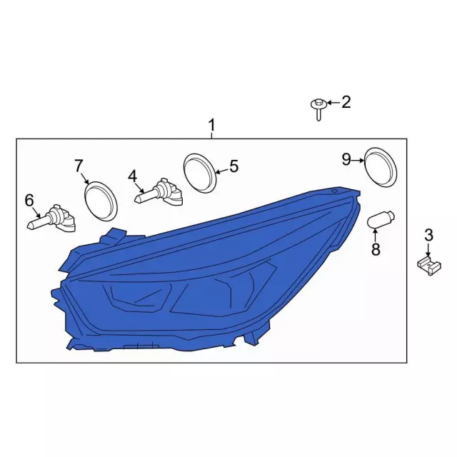 LJ6Z13008B - Electrical: Headlamp Assembly for Ford: Escape Image