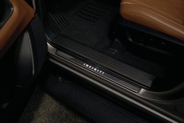 INFINITI Radiant® Illuminated Kick Plates - Dark Satin (4 door) - Infiniti (T99G6-6SAB1)