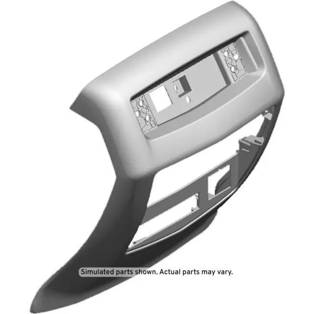 84266563 - : Black Front Floor Console Rear Trim Panel for GM Image