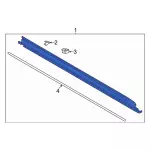 LB5Z7810176AC - : Rocker Molding for Ford: Explorer, Police Interceptor Utility Image