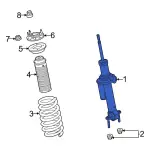 NB3Z18124A - : 2022-2024 Ford Bronco - Suspension Strut for Ford: Bronco Image
