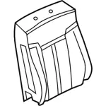 9L3Z1564810A - Body: Seat Back Pad for Ford: F-150 Image