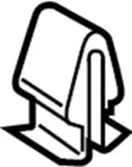 73998EG00A - Body: Door Trim Panel Clip for INFINITI: G37, M35, M45, Q60, Q70, Q70L Image