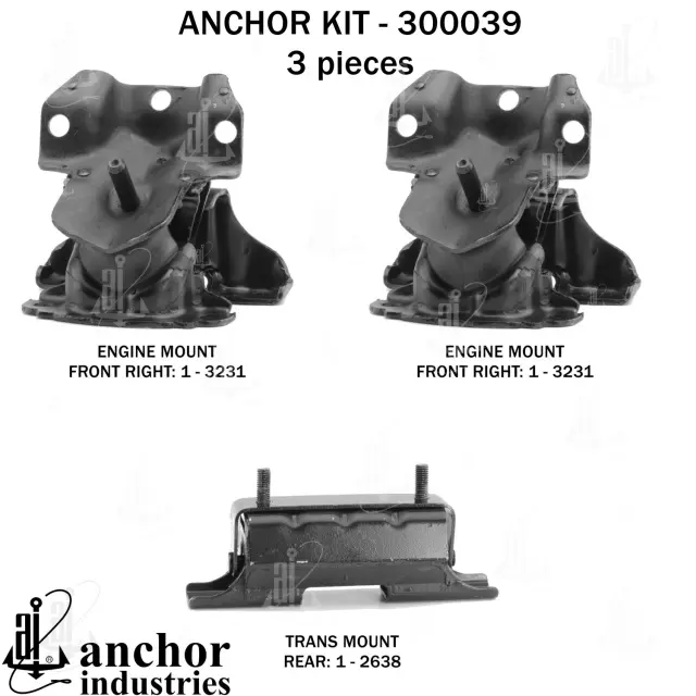 300039 - Engines &amp; Components: Anchor Engine Mount Kit for Anchor Image