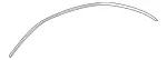 2096900239 - Body: Drip Rail for Mercedes-Benz Image