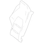 20792018478P64 - Body: Seat Back Cover for Mercedes-Benz Image