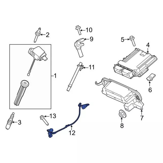 Ignition Knock (Detonation) Sensor - Ford (FT4Z-12A699-F)