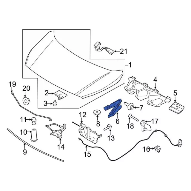 DT1Z-16916-E - Release Cable Ford Parts Direct