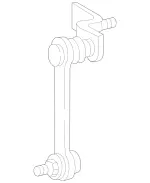 2023200589 - Front Axle: Rod for Mercedes-Benz: C220, C230, C280, C43 AMG, CLK430, SLK230, SLK320 Image